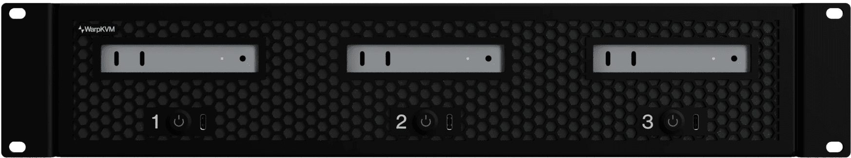 WM-2U03 Mac mini tray, front panel with three bays